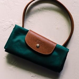 Green Le Pilage Longchamp Bag, Large